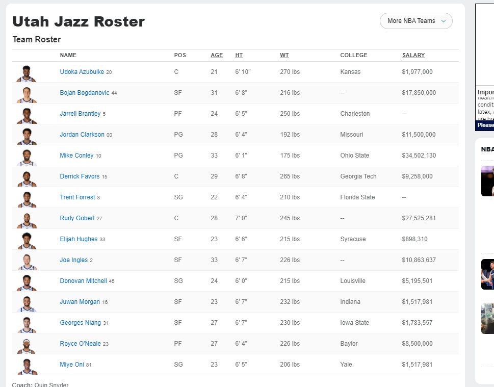 Why are 80 of Jazz Players Heights DEAD WRONG On the Major Sports