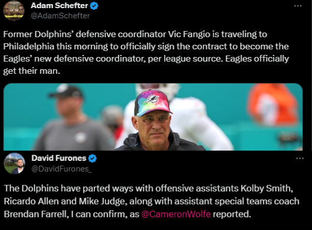 Football Analysis with THE KING SOURCE: Miami Dolphins Make ALL KINDS of Coaching Changes.