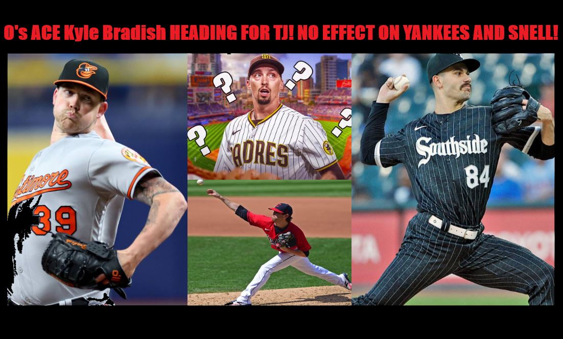Sports Analysis with THE KING SOURCE: O’s ACE Braddish Heading for TJ. WILL NOT EFFECT SNELL AND THE YANKEES!