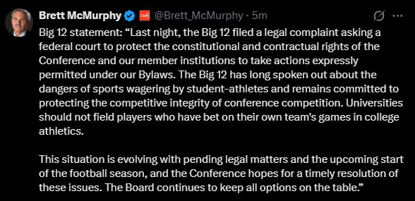 TALKING SPORTS WITH THE KING SOURCE: Brenden Sorsby is DOOMED